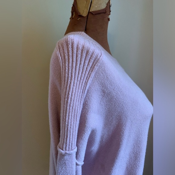 Evereve Mock Neck Sweater Women's small light pink Knit Southwestern Boho - Picture 4 of 9